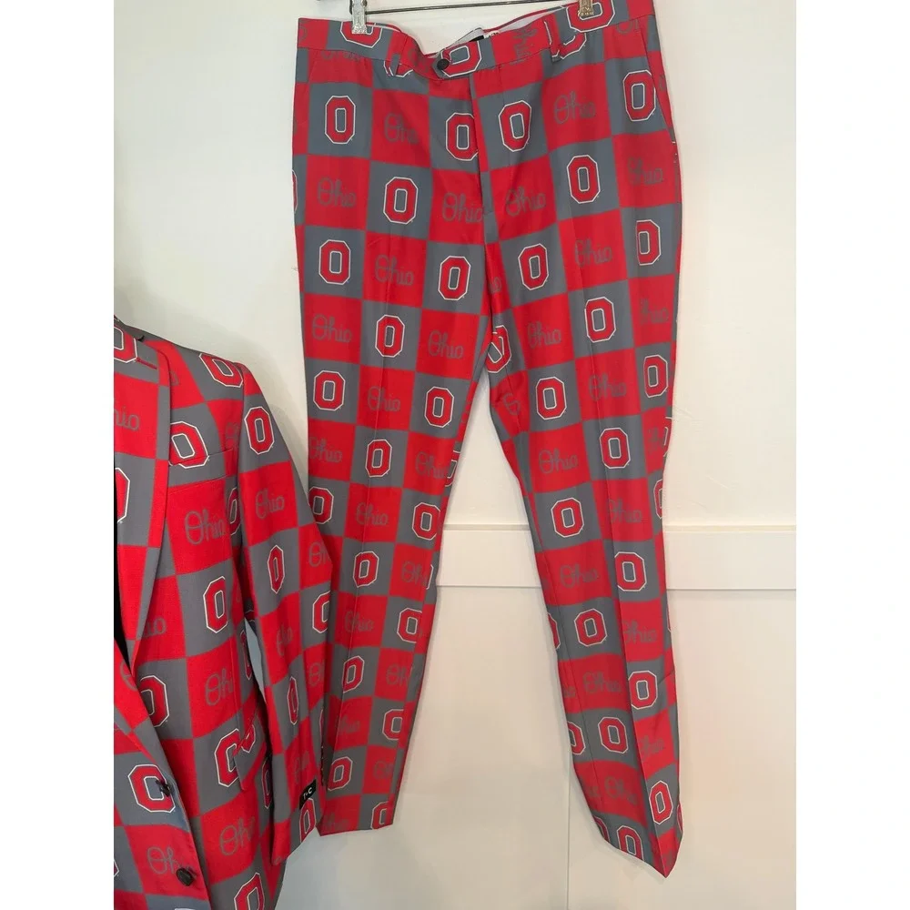 Tellum + Chop Ohio State Suit 42 Jacket 38x36 Pants Game Day Tailgate NWT